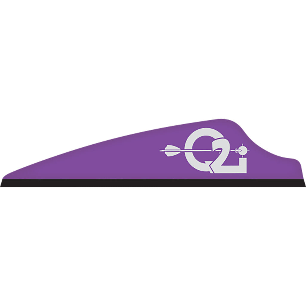 Q2i Q2i Fusion X-II SL Vanes Violet 1.75 in. 100 pk. - Imported Draft - DropShot Archery