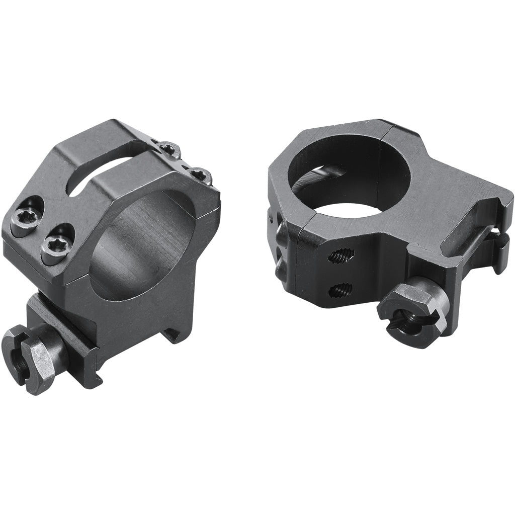 Weaver Weaver Classic 4Hole Skeleton Rings Matte Black 1" XHigh Clamshell Pack - Imported Draft - DropShot Archery