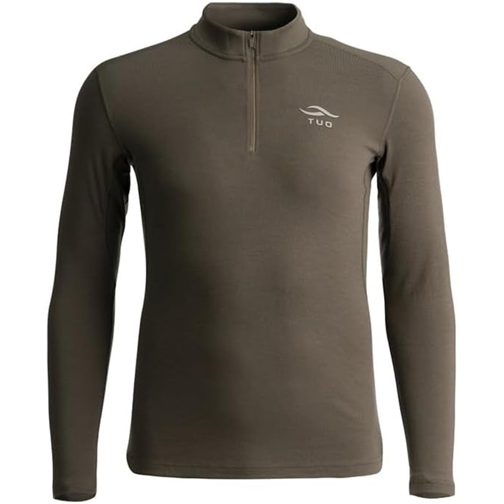 TUO TUO Kinetic Merino 250 1/4 Zip Shirt Deadfall Medium - Imported Draft - DropShot Archery