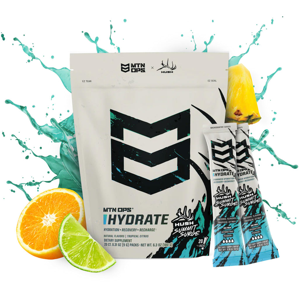 MTN OPS MTN Ops Hydrate Summit Surge HUSH Trail Packs - 20ct - Imported Draft - DropShot Archery