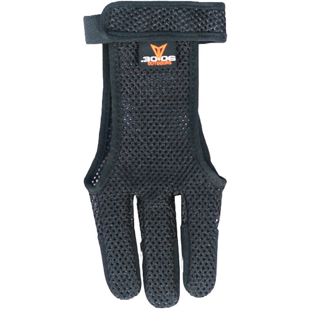 30-06 30-06 Mesh Shooting Glove 3 Finger Black Large - Imported Draft - DropShot Archery