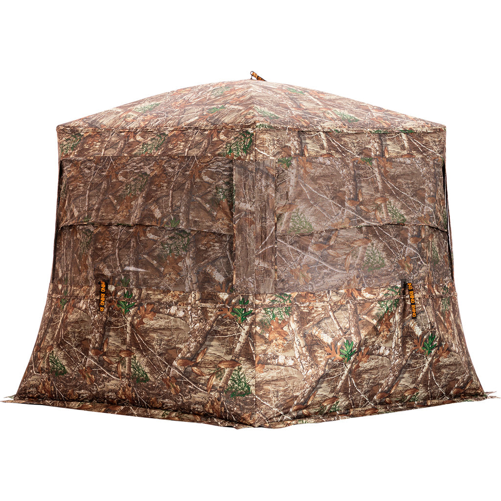 Rhino Blind Rhino Blind Low Hub Mossy Oak Country 300D - Imported Draft - DropShot Archery