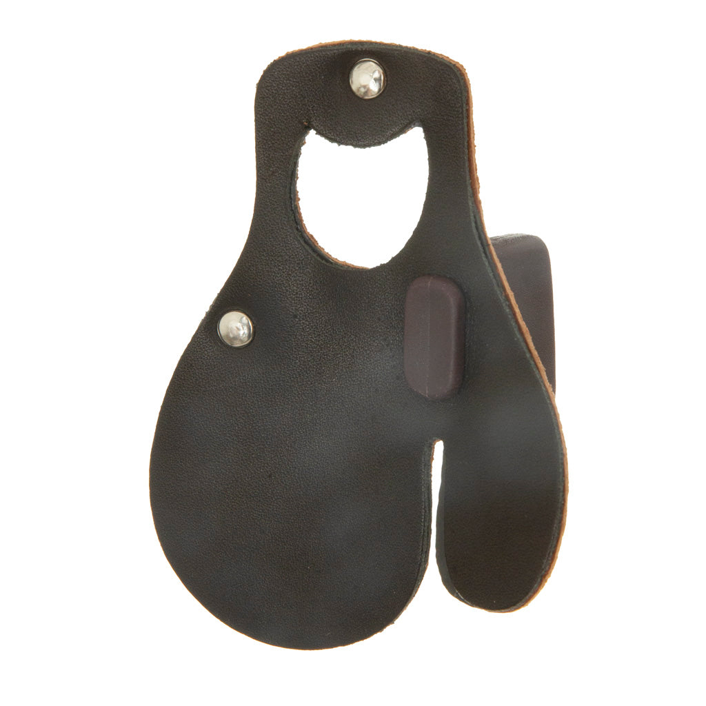October Mountain October Mountain Leather Tab Black Medium RH - Imported Draft - DropShot Archery
