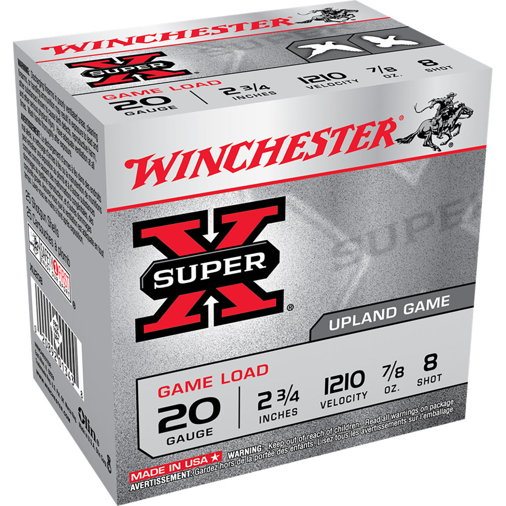 Winchester Winchester Super-X Game Load 20 ga. 2.75 in. 7/8 oz. 8 Shot 25 rd. - Imported Draft - DropShot Archery