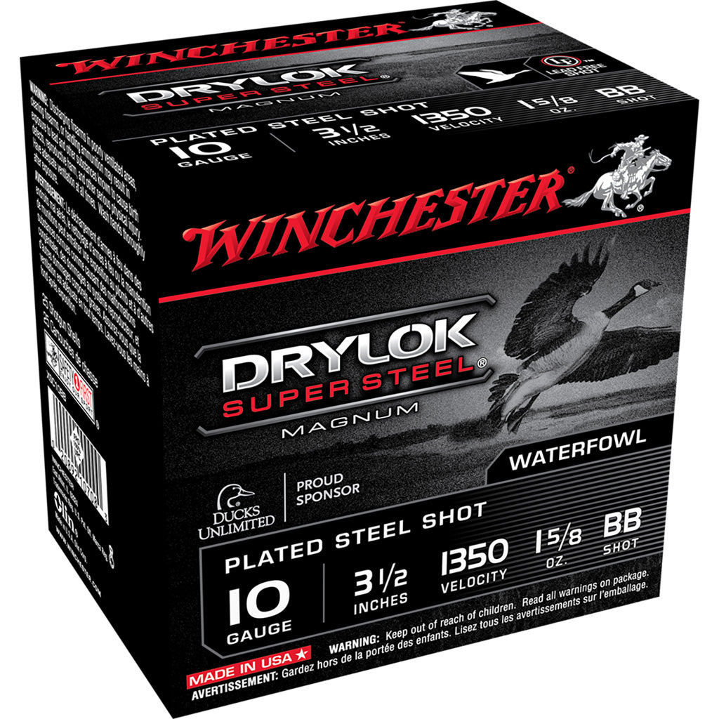 Winchester Winchester Drylok Magnum Plated Load 10 ga. 3.5 in. 1 5/8 oz. BB Shot 25 rd. - Imported Draft - DropShot Archery