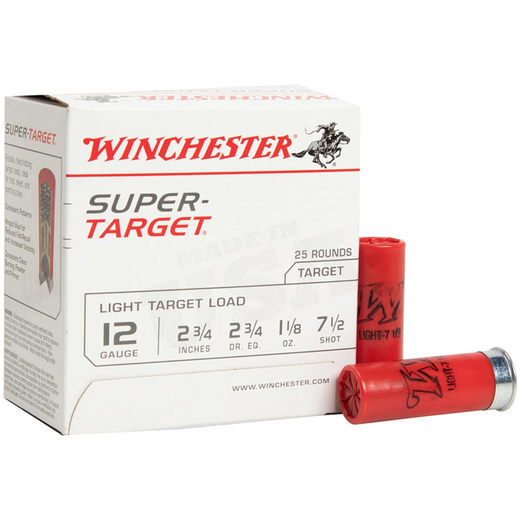 Winchester Winchester USA Super Target Load 12 ga. 2.75 in. 1 oz. 7.5 Shot 25 rd. - Imported Draft - DropShot Archery