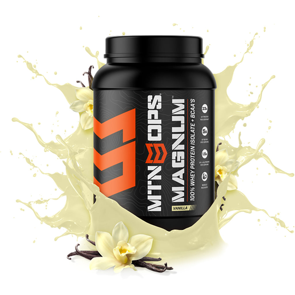 Mtn Ops Mtn Ops Magnum Protein Whey + Bcaa Vanilla - Outdoor Gear - DropShot Archery