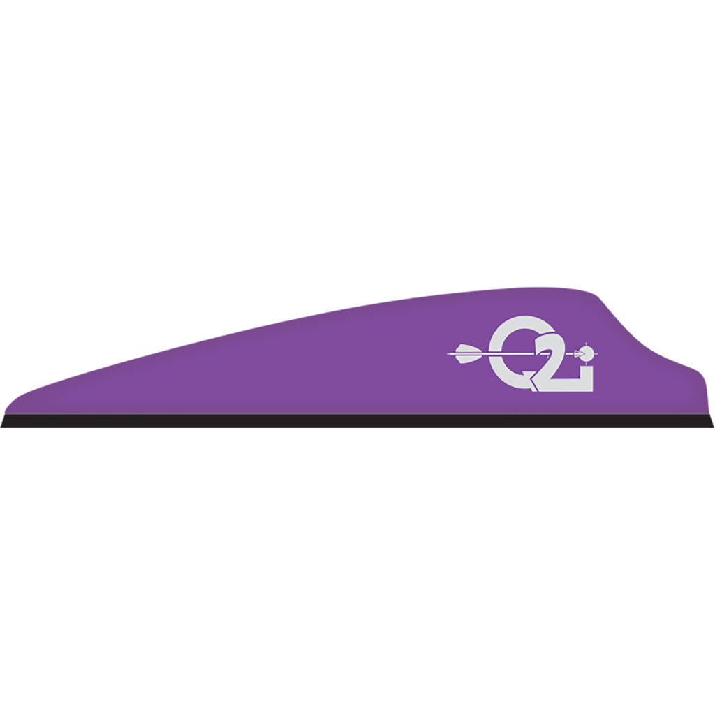 Q2i Q2i Fusion X-ii Vanes Violet 3 In. 100 pk. - Archery & Outdoor Gear - DropShot Archery