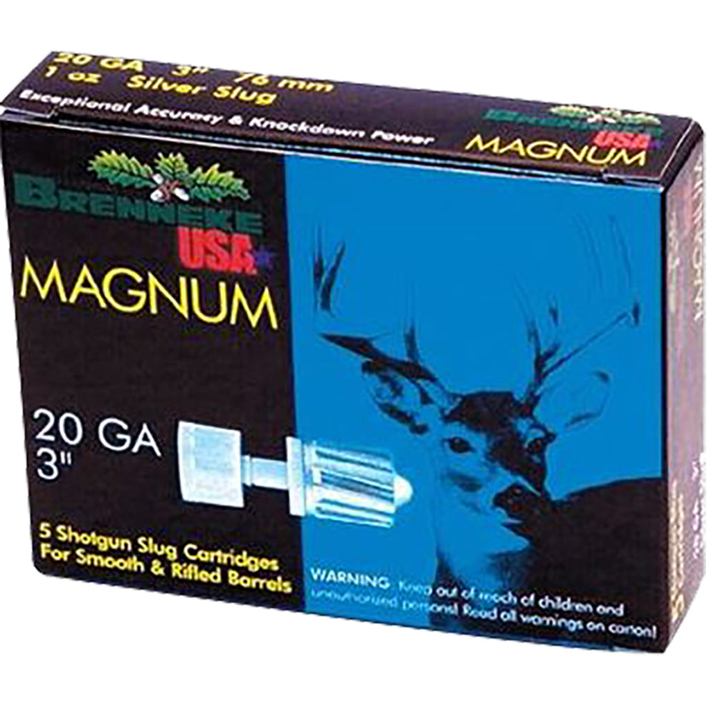 Brenneke Brenneke Magnum Slugs 20 ga. 3 in. 1 oz. 5 rd. - Imported Draft - DropShot Archery