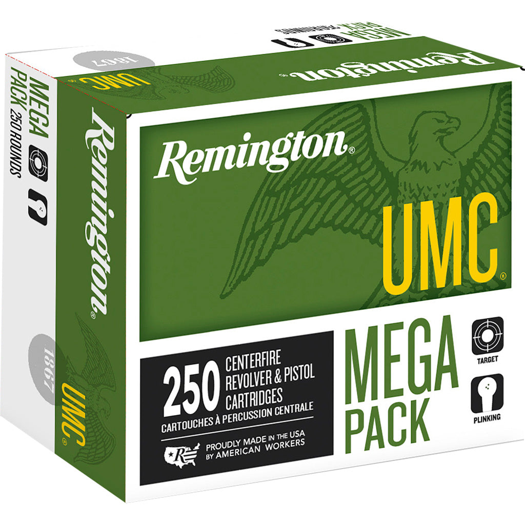 Remington Remington UMC Handgun Ammo 40 S&W 180 gr. FMJ 250 rd. - Imported Draft - DropShot Archery