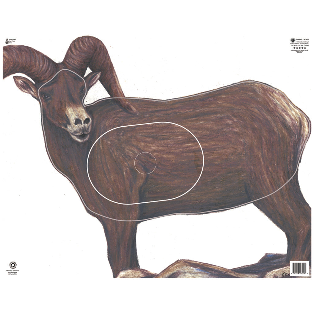 Maple Leaf Press Maple Leaf Nfaa Animal Faces Group 2 Ram - Outdoor Gear - DropShot Archery