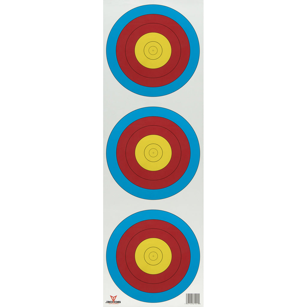 30-06 30-06 Paper Targets 3 Spot Vertical 100 pk. - Imported Draft - DropShot Archery