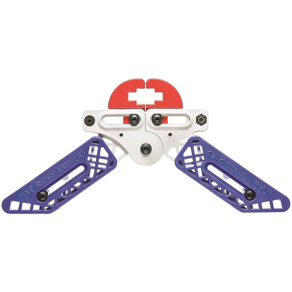 Pine Ridge Pine Ridge Kwik Stand Bow Support White/Red/Blue - Imported Draft - DropShot Archery