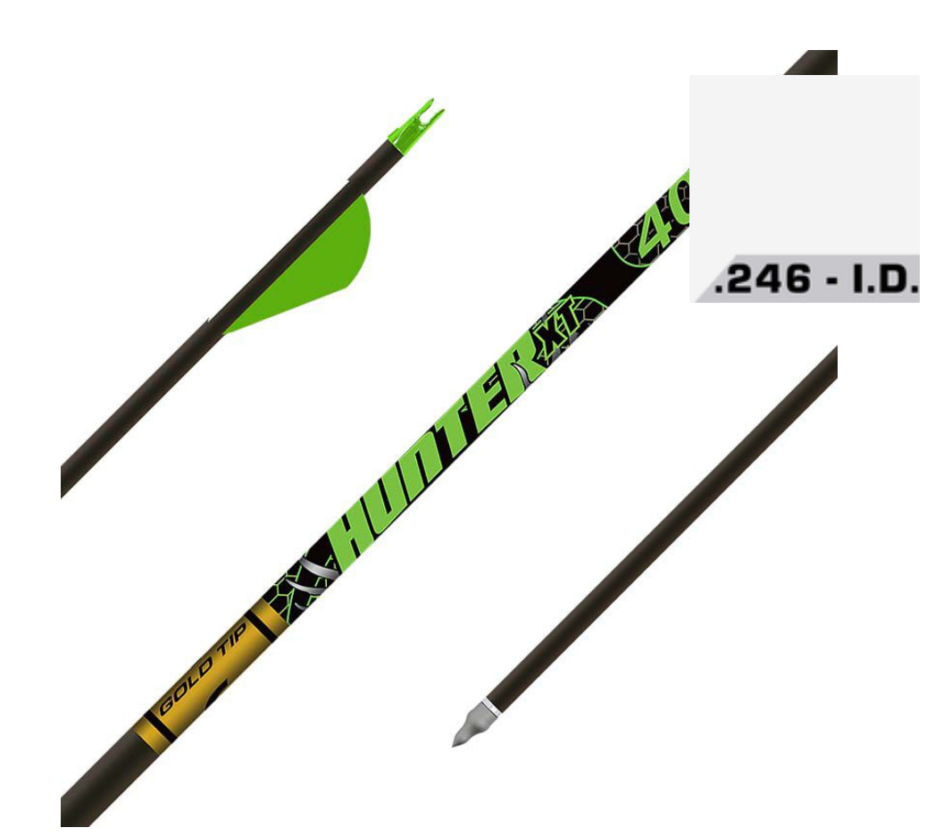 Gold Tip Hunter XT Fletched 2” Raptor Vanes - Dropshot Archery
