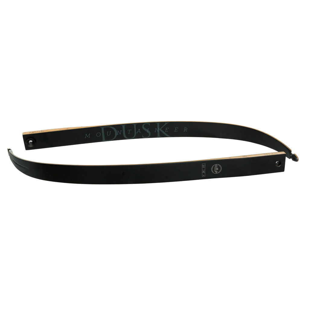 October Mountain October Mountain Mountaineer Dusk Recurve Limbs 62 in. 45 lbs. - Imported Draft - DropShot Archery