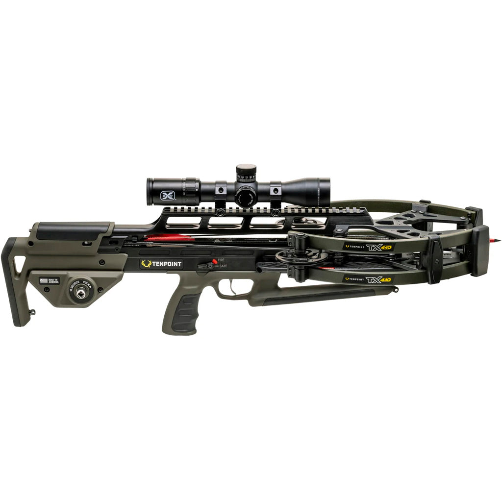 TenPoint TenPoint TX440 Crossbow Package ACUslide MAXX Moss Green - Imported Draft - DropShot Archery