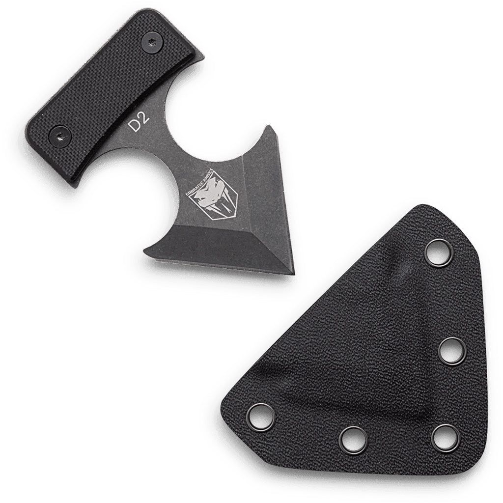 Cobratec Defender D2 Knife Fixed Blade Black