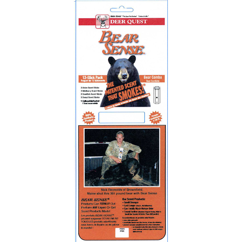 Deer Quest Deer Quest Bear Sense Combo W/bucket 12 pk. - Outdoor Gear - DropShot Archery
