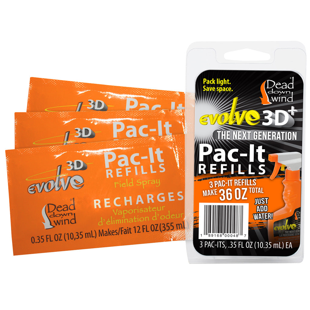 Dead Down Wind Dead Down Wind 3d+ Pac-it Field Spray Refills 3 pk. - Outdoor Gear - DropShot Archery