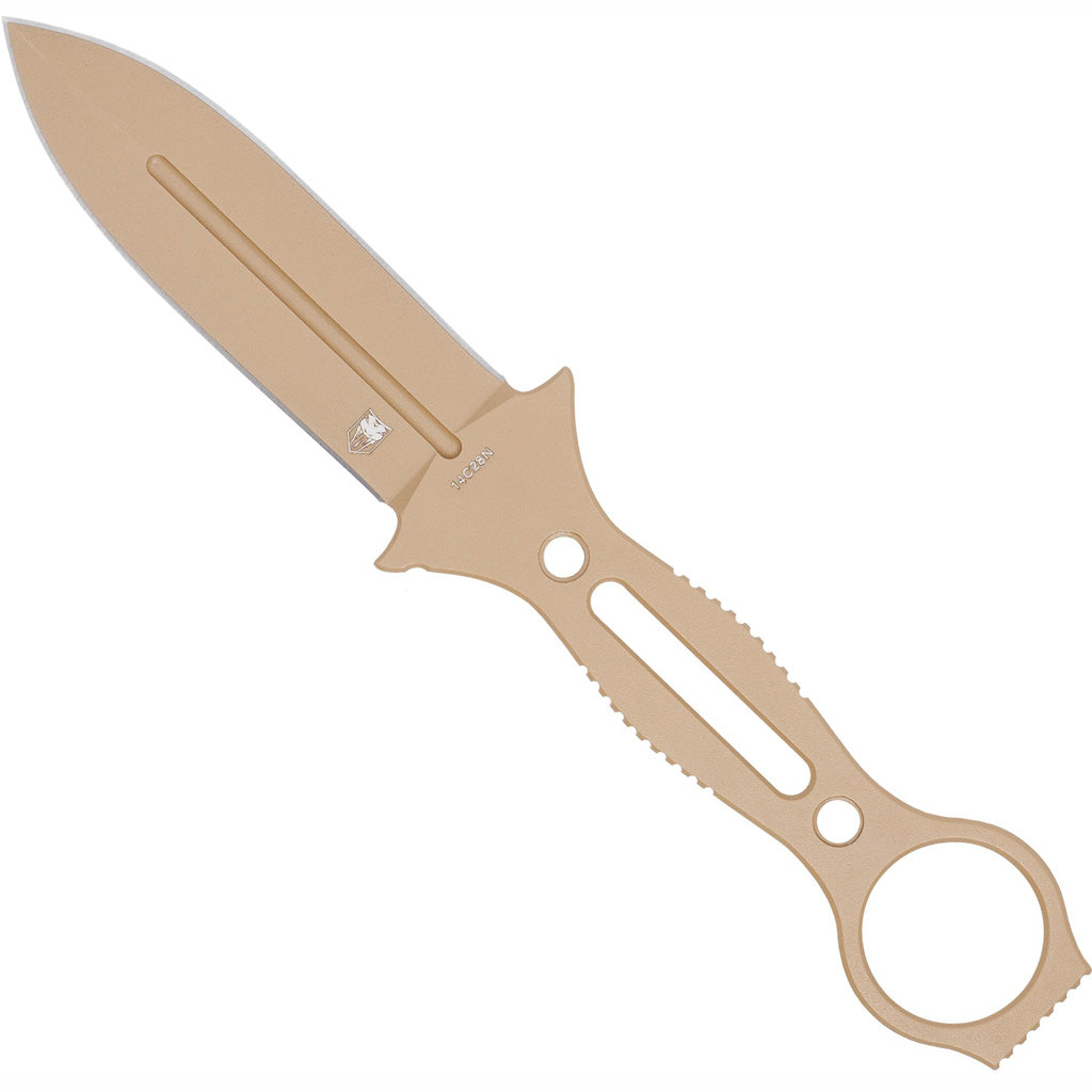 CobraTec Cobratec Ringed Claymore Dagger Fixed Blade Coyote - Archery & Outdoor Gear - DropShot Archery