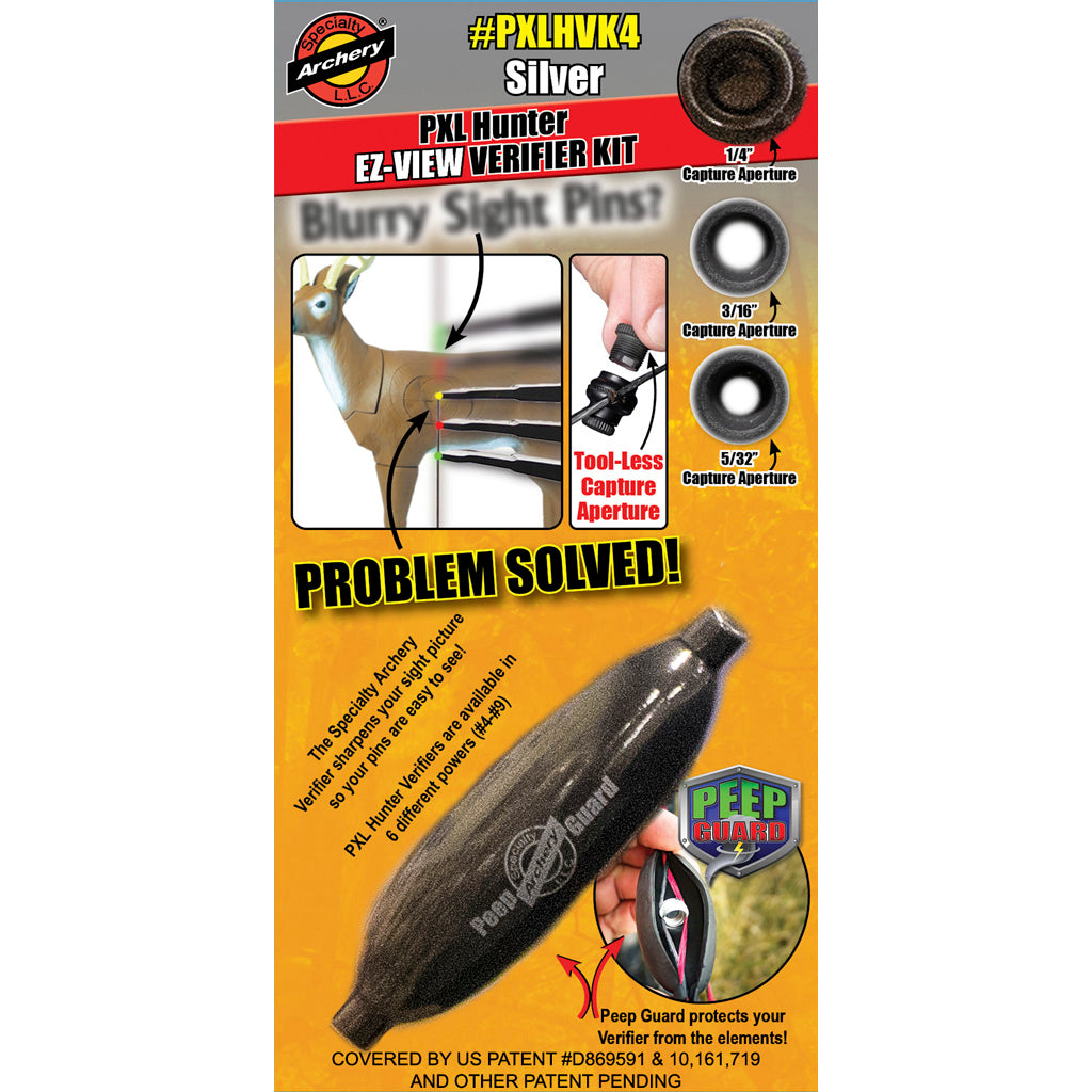 Specialty Archery Specialty Archery Pxl Hunter EZ-view Verifier Kit No. 4 Silver - Archery - DropShot Archery