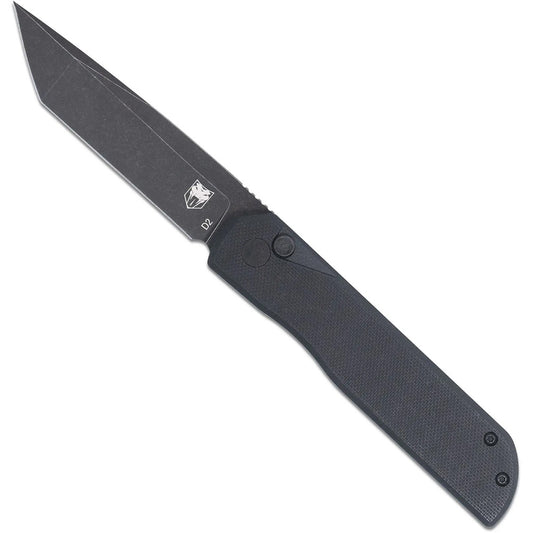 CobraTec Cobratec Prowler G-10 Block Tanto Bld Serr Knife Folding Blade Black - Scents & Attractants - DropShot Archery