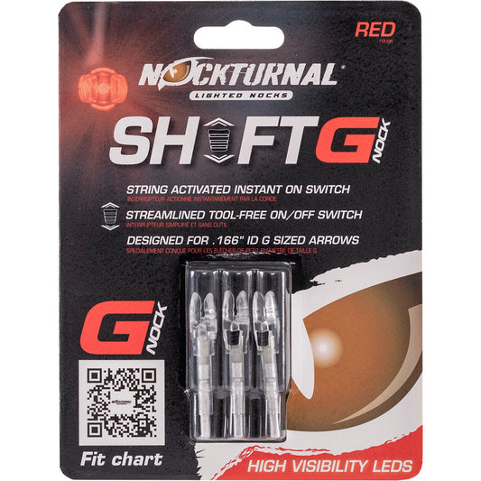 Nockturnal Nockturnal Lighted Nocks Red G 3 pk. - Imported Draft - DropShot Archery