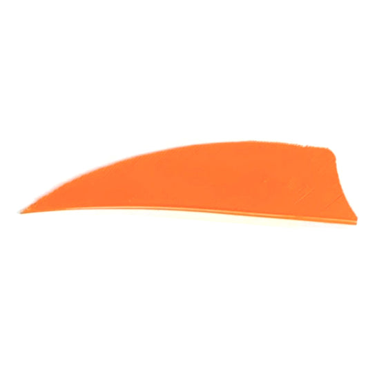 Trueflight Trueflight Shield Cut Feathers Orange 3 in. RW 100 pk. - Imported Draft - DropShot Archery