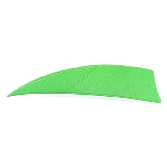Trueflight Trueflight Shield Cut Feathers Chartreuse 3 in. RW 100 pk. - Imported Draft - DropShot Archery