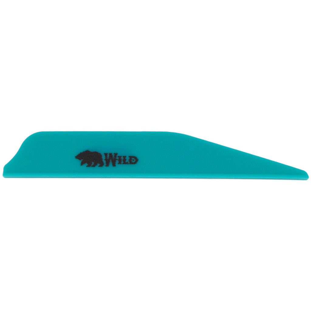 Bohning Wild Vanes 3 in. Teal 100 pk.