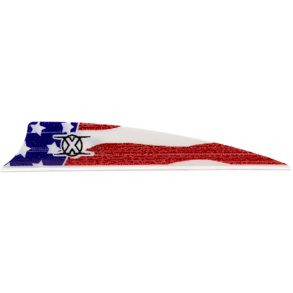 Bohning X Vanes Shield Cut 3 in. American Flag 36 pk.