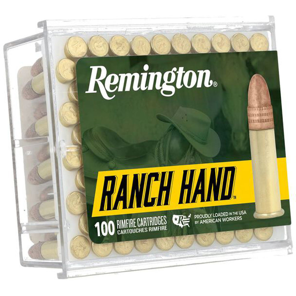 Remington Remington Ranch Hand Rimfire Ammo 22 LR. 42 gr. Plated RN 100 rd. - Imported Draft - DropShot Archery