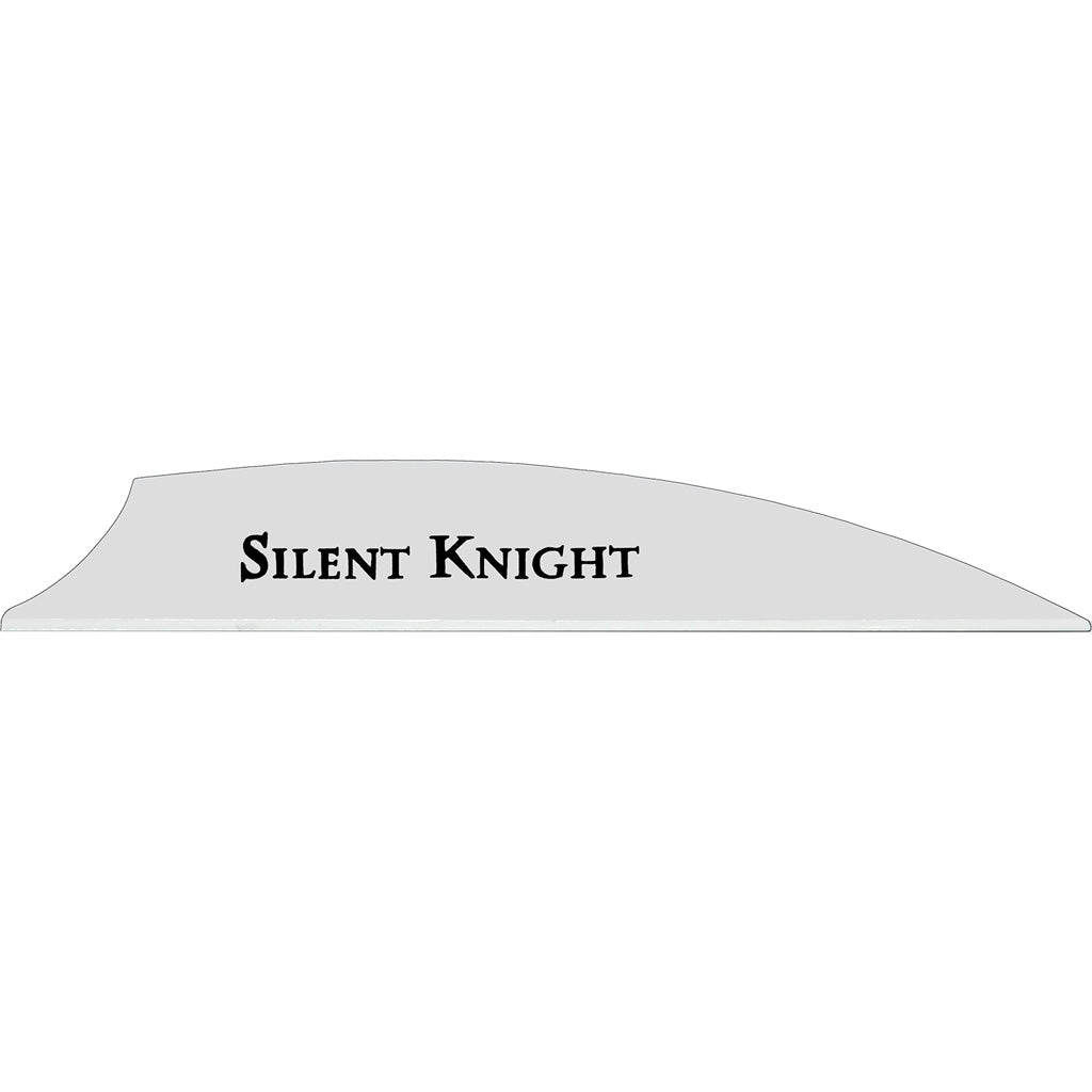 Flex Fletch Flex Fletch Silent Knight Vanes White 3 in. 36 pk. - Imported Draft - DropShot Archery