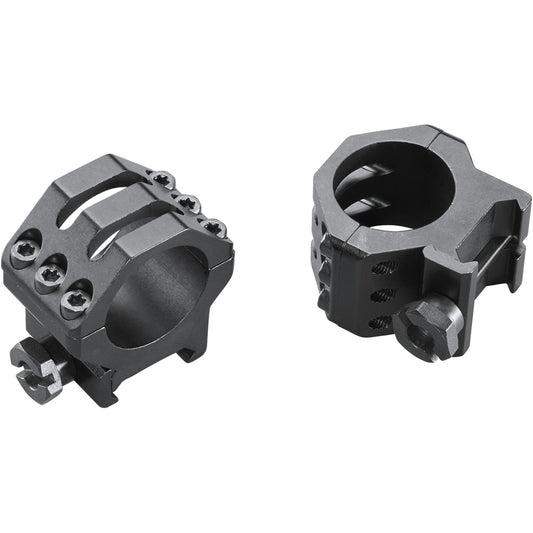 Weaver Weaver Classic 6Hole Skeleton Rings Matte Black 1" Medium Clamshell Pack - Imported Draft - DropShot Archery