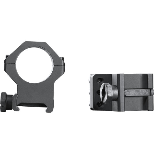 Weaver Weaver Tactical 6Hole Picatinny Ring Matte Black 1" XHigh Clamshell Pack - Imported Draft - DropShot Archery