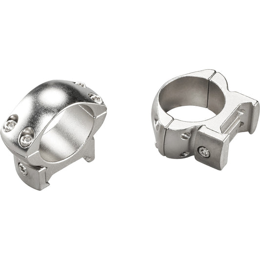 Weaver Weaver Grand Slam Steel Rings Silver 1" Medium Clamshell Pack - Imported Draft - DropShot Archery