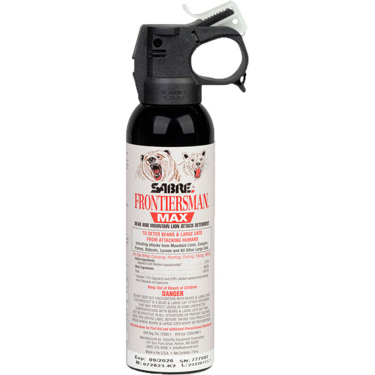 Sabre Sabre Frontiersman Max Bear and Lion Spray 7.9 oz - Imported Draft - DropShot Archery