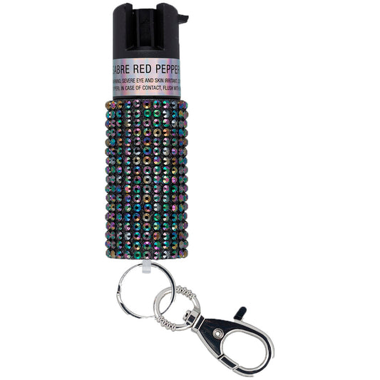 Sabre Sabre Jeweled Pepper Spray with Snap Clip Black - Imported Draft - DropShot Archery