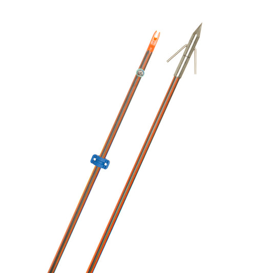 Fin-Finder Fin Finder Hydro Carbon IL Bowfishing Arrow with Big Head Pro Point - Imported Draft - DropShot Archery