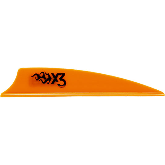 Bohning Bohning X3 Vanes Neon Orange 2.25 in. 100 pk. - Imported Draft - DropShot Archery