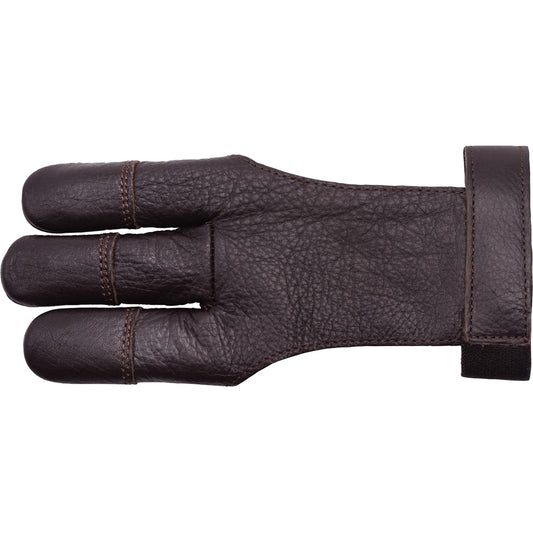30-06 30-06 CowHide Shooting Glove Brown 3 Finger X-Small - Imported Draft - DropShot Archery
