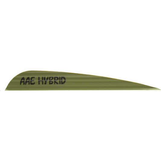 Arizona Archery Enterprises AAE Hybrid 40 Vanes OD Green 3.8 in. 100 pk. - Imported Draft - DropShot Archery