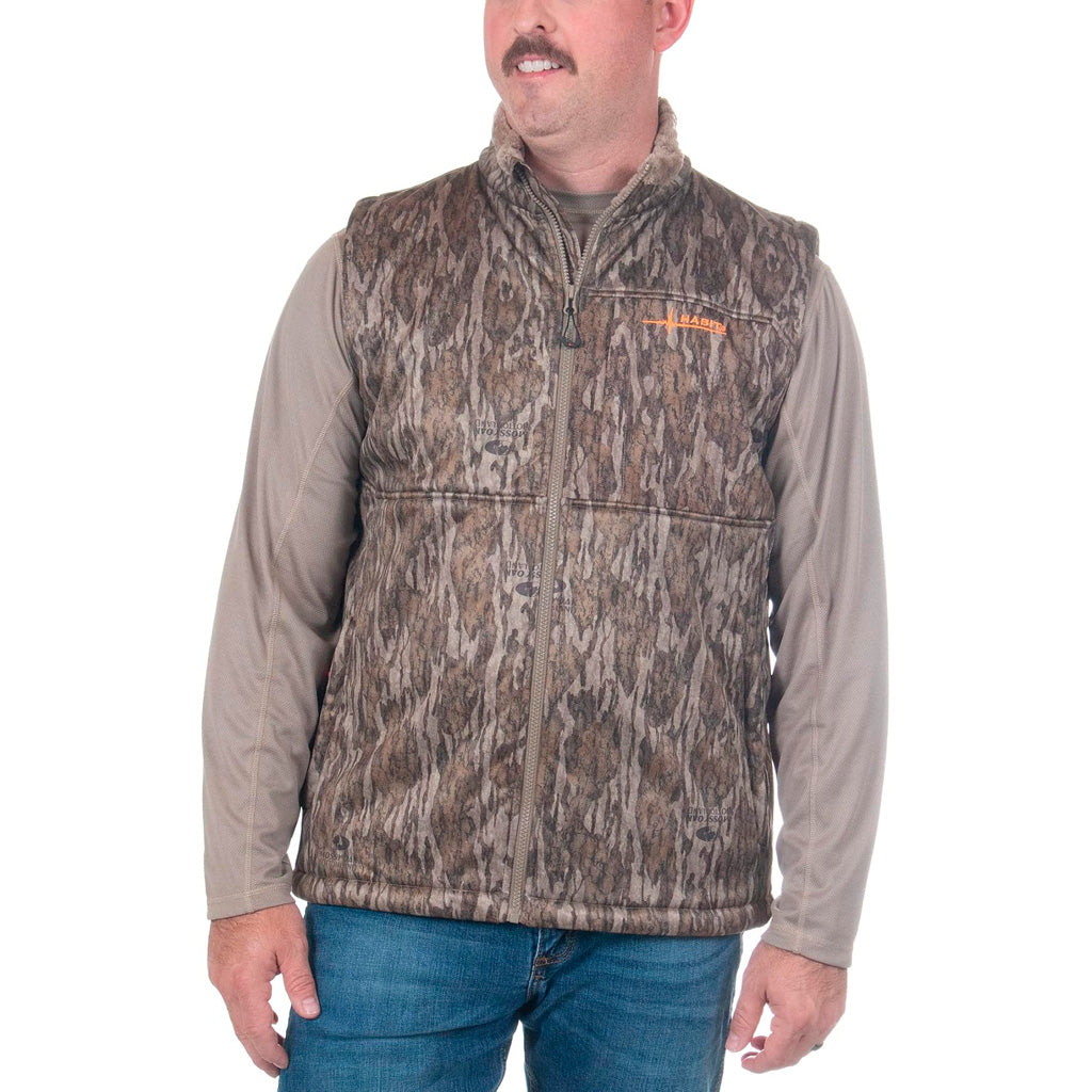 Habit Mens Early Dawn Sherpa Shell Vest L-Mossy Oak New Bottomland