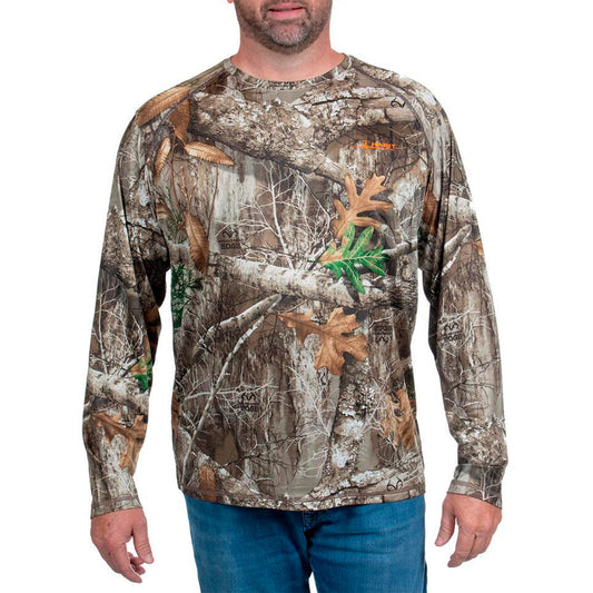 Habit Mens Siesta Cape Long Sleeve Perf Tee 2X-Realtree Edge