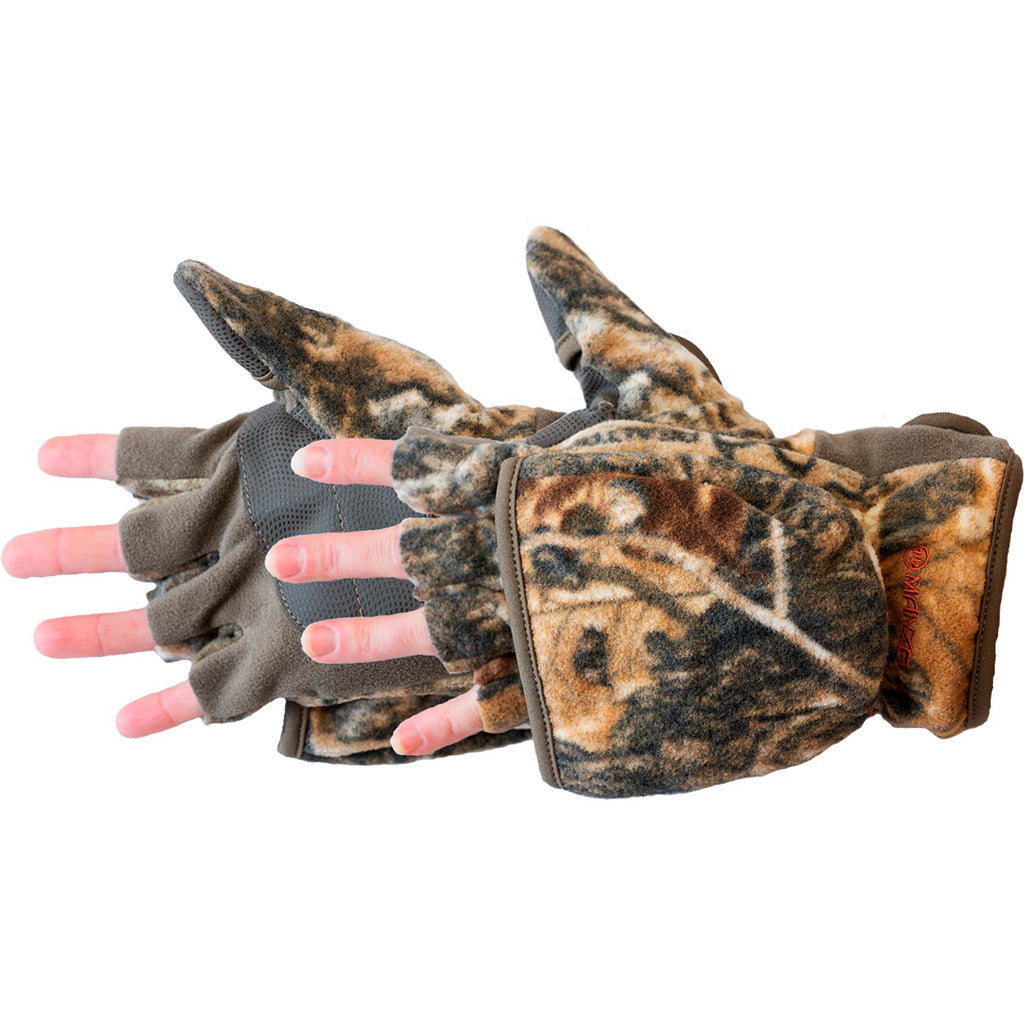 Manzella Womens Bowhunter Convertible Glove Realtree Edge (RXE) LG