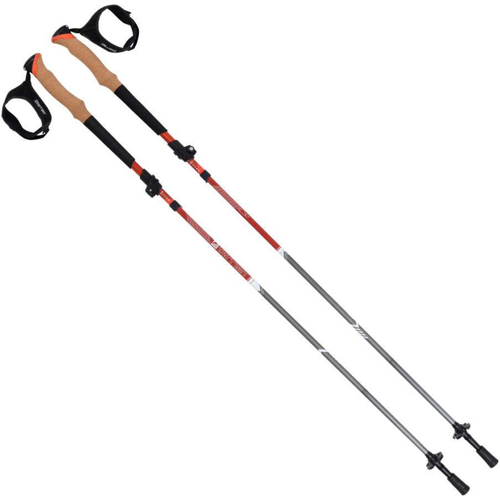 Terrain Alpha Aluminum Trekking Poles 1Pr Canyon Sunset - Imported Draft - DropShot Archery