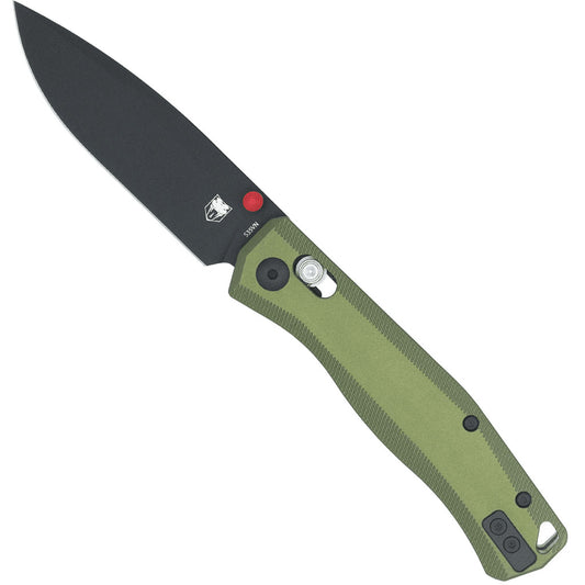 CobraTec CobraTec Regent S35VN Knife Folding Blade OD Green - Imported Draft - DropShot Archery