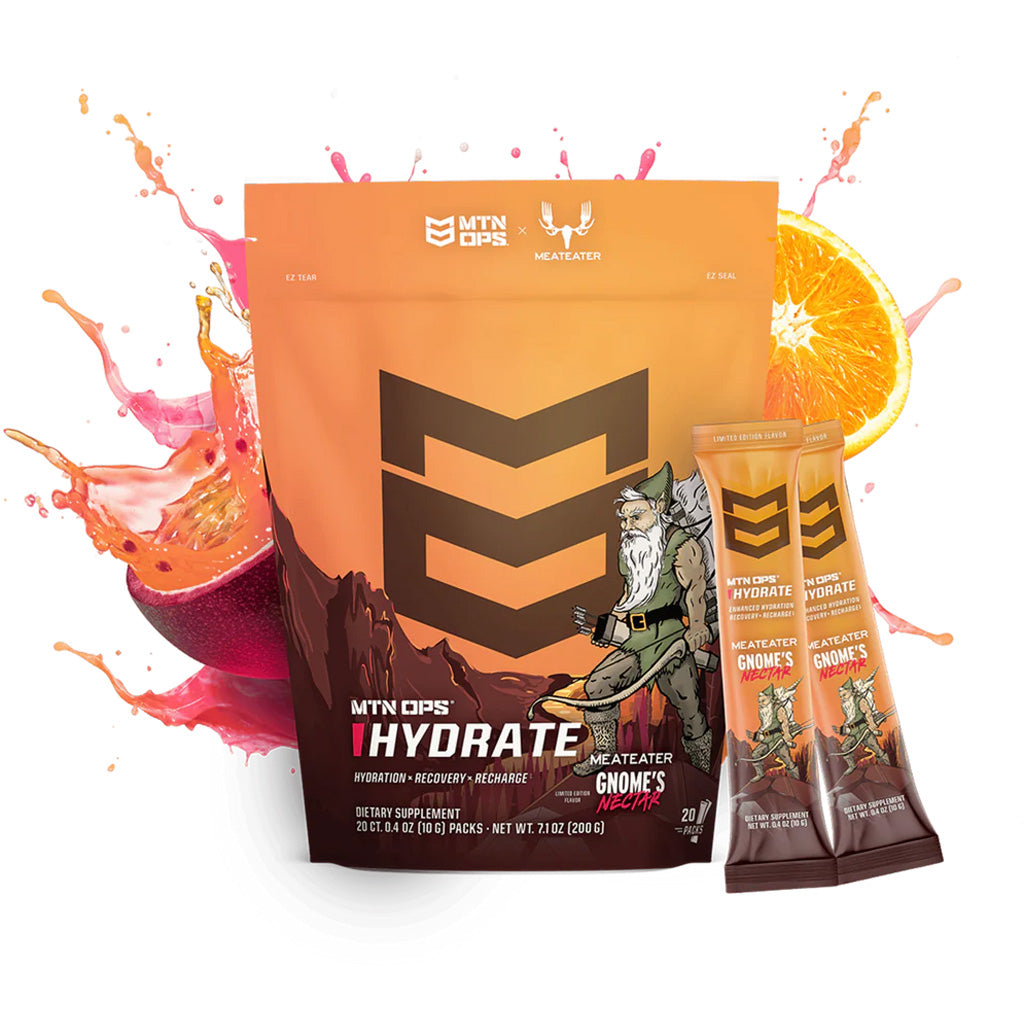 MTN OPS MTN Ops Hydrate Gnome's Nectar MEATEATER Trail Packs - 20ct - Imported Draft - DropShot Archery