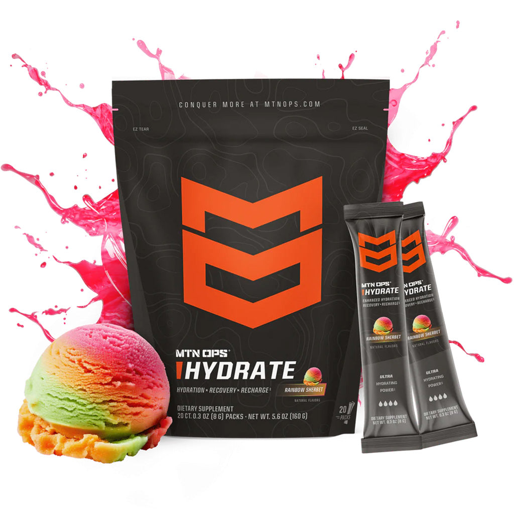 MTN OPS MTN Ops Hydrate Rainbow Sherbet Trail Packs - 20ct - Imported Draft - DropShot Archery