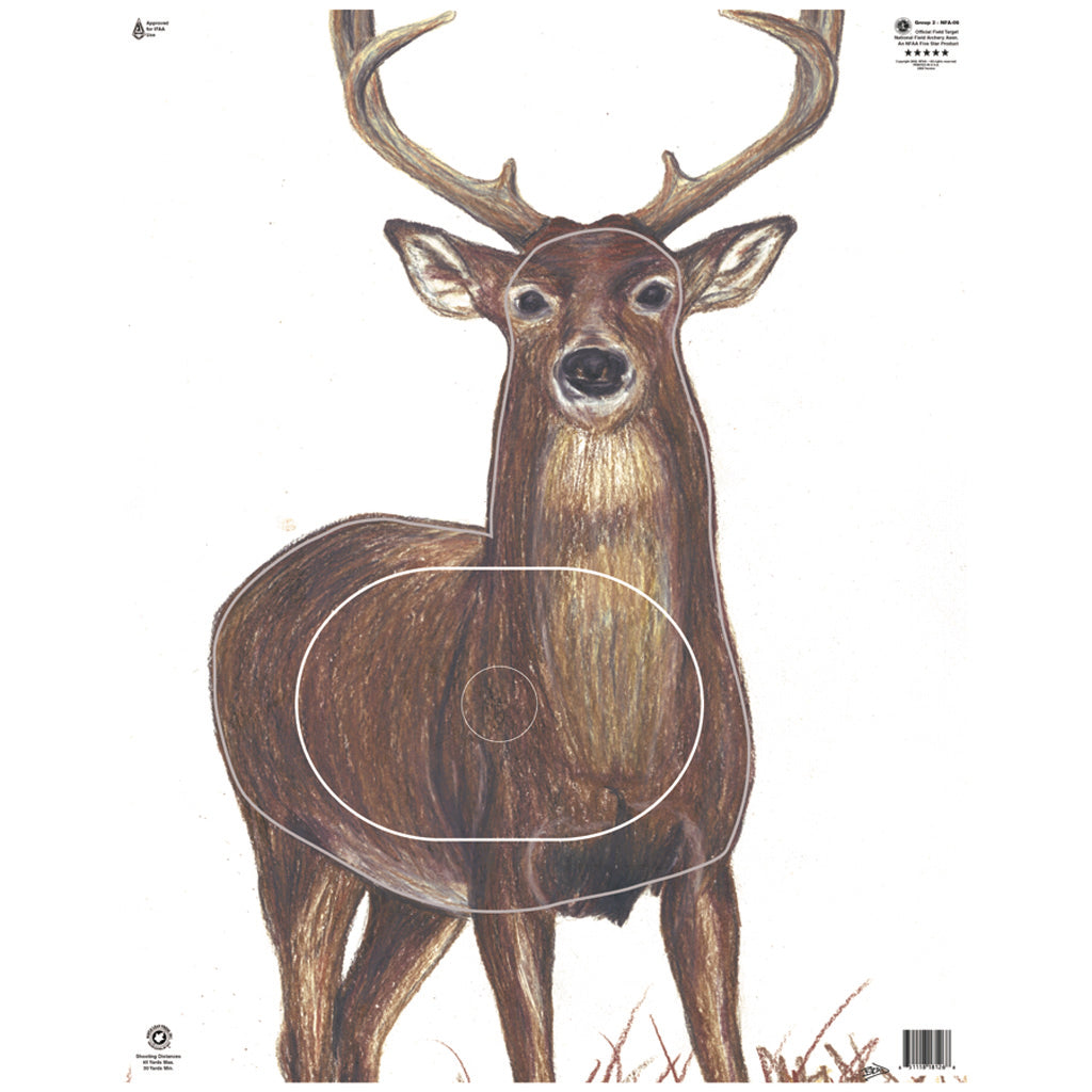 Maple Leaf Press Maple Leaf NFAA Animal Faces Group 2 Deer - Imported Draft - DropShot Archery